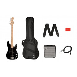 SQUIER AFFINITY SERIES™ PRECISION BASS® PJ PACK MAPLE BLACK