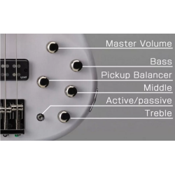 YAMAHA TRBX504 BASSE TRANSLUCENT BLACK