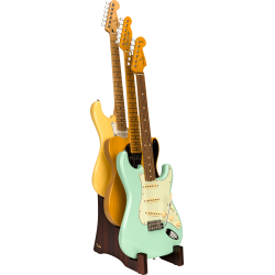 FENDER SUPPORT DELUXE EN BOIS POUR TROIS GUITARES