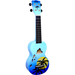 MAHALO UKULELE ILES HAWAI BLEU BRILLANT