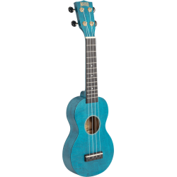 MAHALO UKULÉLÉ SOPRANO BLEU SATIN + HOUSSE
