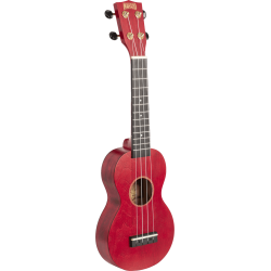 UKULÉLÉ SOPRANO MAHALO ROUGE SATIN + HOUSSE