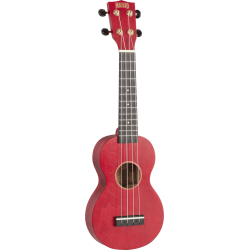 UKULÉLÉ SOPRANO MAHALO ROUGE SATIN + HOUSSE