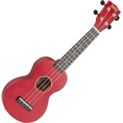 UKULÉLÉ SOPRANO MAHALO ROUGE SATIN + HOUSSE