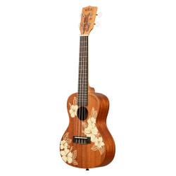 KALA MAORI HIBISCUS MAHOGANY CONCERT + HOUSSE