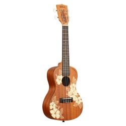 KALA MAORI HIBISCUS MAHOGANY CONCERT + HOUSSE