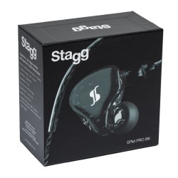 STAGG ECOUTEUR 3 TRANSDUCTEURS NOIR