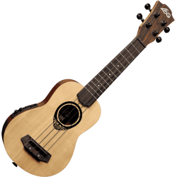 LAG BABYTKU150SE Tiki Uku Soprano Slim Arched Back Électro