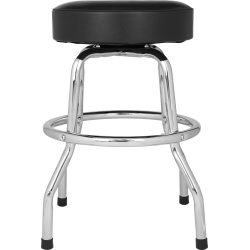 FENDER CUSTOM SHOP CHEVRON LOGO BARSTOOL, BLACK/CHROME