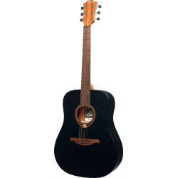 LAG T70D-BLS Dreadnought Black Satin