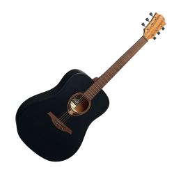LAG T70D-BLS Dreadnought Black Satin