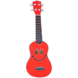 MAHALO U-SMILE-RD Soprano rouge + housse