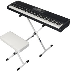 QUIKLOK KEYBUNDLE1-WH Bundle blanc - Stand clavier, siège et casque