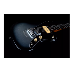 JET GUITARS JJ350 BARITONE MOONBURST SILVER BURST