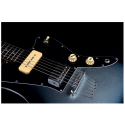 JET GUITARS JJ350 BARITONE MOONBURST SILVER BURST