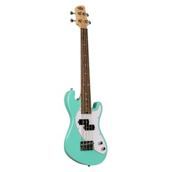 KALA SOLID BODY U-Bass 4 cordes livré avec housse Surf Green