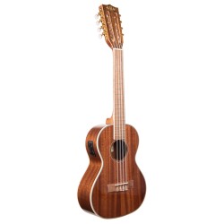 KALA Gloss Mahogany - Tenor 8 cordes électro-acoustique KAL-KA-8E