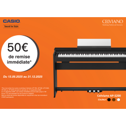 CASIO AP-S200WE PIANO NUMERIQUE SLIM 88 Touché Lourd  Blanc