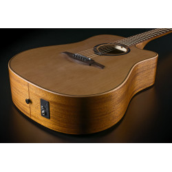 LAG HV10DCE Dreadnought Cutaway Electro + HOUSSE