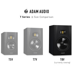 ADAM AUDIO T8V Enceinte de proximité active / 2 voix / Haut-parleur 8"