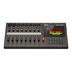 ZOOM R20 - Enregistreur 16 pistes / 8 entrées avec écran tactile et éditeur intégré