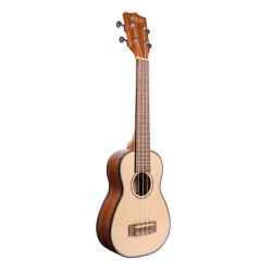 KALA Solid Spruce Top/Mahogany, Long Neck Soprano