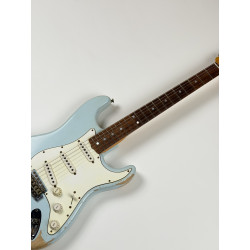 FENDER CUSTOM SHOP STRATOCASTER 65 DAVID BROWN HEAVY RELIC RW SONIC BLUE