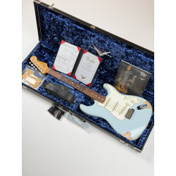 FENDER CUSTOM SHOP STRATOCASTER 65 DAVID BROWN HEAVY RELIC RW SONIC BLUE