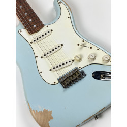 FENDER CUSTOM SHOP STRATOCASTER 65 DAVID BROWN HEAVY RELIC RW SONIC BLUE