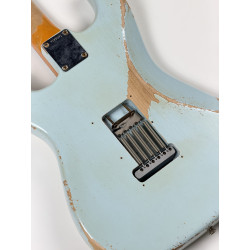 FENDER CUSTOM SHOP STRATOCASTER 65 DAVID BROWN HEAVY RELIC RW SONIC BLUE