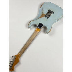FENDER CUSTOM SHOP STRATOCASTER 65 DAVID BROWN HEAVY RELIC RW SONIC BLUE