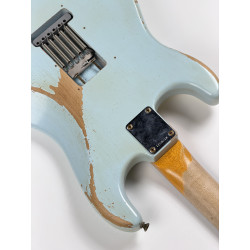 FENDER CUSTOM SHOP STRATOCASTER 65 DAVID BROWN HEAVY RELIC RW SONIC BLUE