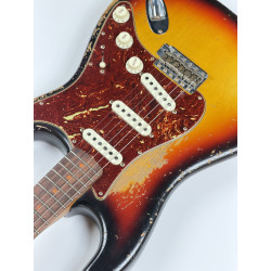 FENDER CUSTOM SHOP STRATOCASTER LIMITED EDITION ROASTED 61 SUPER HEAVY RELIC 3 TONS SUNBURST