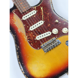 FENDER CUSTOM SHOP STRATOCASTER LIMITED EDITION ROASTED 61 SUPER HEAVY RELIC 3 TONS SUNBURST