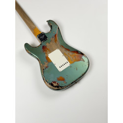 FENDER CUSTOM SHOP STRATOCASTER 1965 SUPER HEAVY RELIC SF Aged Sherwood Green Metallic over 3 Ton Sunburst