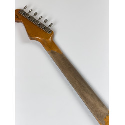 FENDER CUSTOM SHOP STRATOCASTER 1965 SUPER HEAVY RELIC SF Aged Sherwood Green Metallic over 3 Ton Sunburst