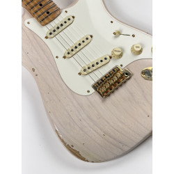 FENDER CUSTOM SHOP STRATOCASTER LTD 57 WHITE BLONDE RELIC GOLD HARDWARE MARY KAYE