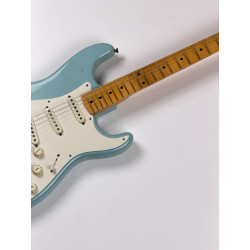 OCCASION FENDER CUSTOM SHOP STRATOCASTER  58 JOURNEYMAN DAPHNE BLUE + ETUI