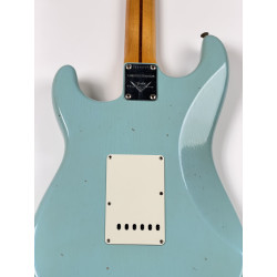 OCCASION FENDER CUSTOM SHOP STRATOCASTER  58 JOURNEYMAN DAPHNE BLUE + ETUI