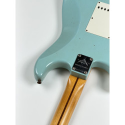 OCCASION FENDER CUSTOM SHOP STRATOCASTER  58 JOURNEYMAN DAPHNE BLUE + ETUI