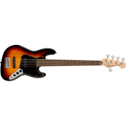 SQUIER AFFINITY SERIES JAZZ BASS V CORDES INDIAN LAUREL 3 TONS SUNBURST