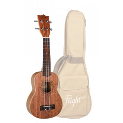 FLIGHT ALMDUS321 SOPRANO UKULELE ACAJOU + HOUSSE