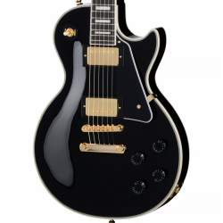 EPIPHONE LES PAUL CUSTOM EBONY + HOUSSE