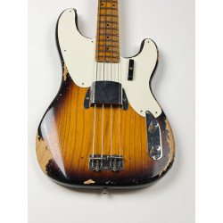 OCCASION FENDER CUSTOM SHOP PRECISION BASS LTD 54 HEAVY RELIC SUPER FADED AGED 2T SUNBURST DPV19214