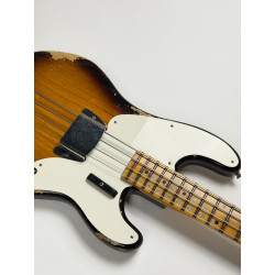 OCCASION FENDER CUSTOM SHOP PRECISION BASS LTD 54 HEAVY RELIC SUPER FADED AGED 2T SUNBURST DPV19214