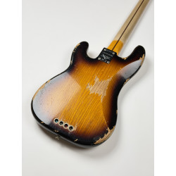 OCCASION FENDER CUSTOM SHOP PRECISION BASS LTD 54 HEAVY RELIC SUPER FADED AGED 2T SUNBURST DPV19214