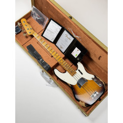 OCCASION FENDER CUSTOM SHOP PRECISION BASS LTD 54 HEAVY RELIC SUPER FADED AGED 2T SUNBURST DPV19214
