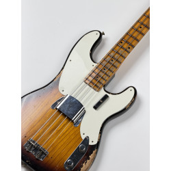 OCCASION FENDER CUSTOM SHOP PRECISION BASS LTD 54 HEAVY RELIC SUPER FADED AGED 2T SUNBURST DPV19214