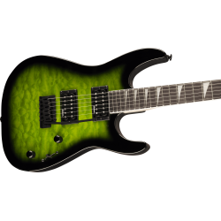 JACKSON JS20 DKQ 2PT TRANSPARENT GREEN BURST