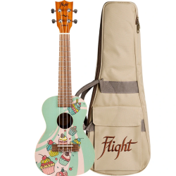 FLIGHT UKULELE CONCERT CUPCAKE AUC33 ART